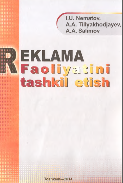 Reklama faoliyatini tashkil etish