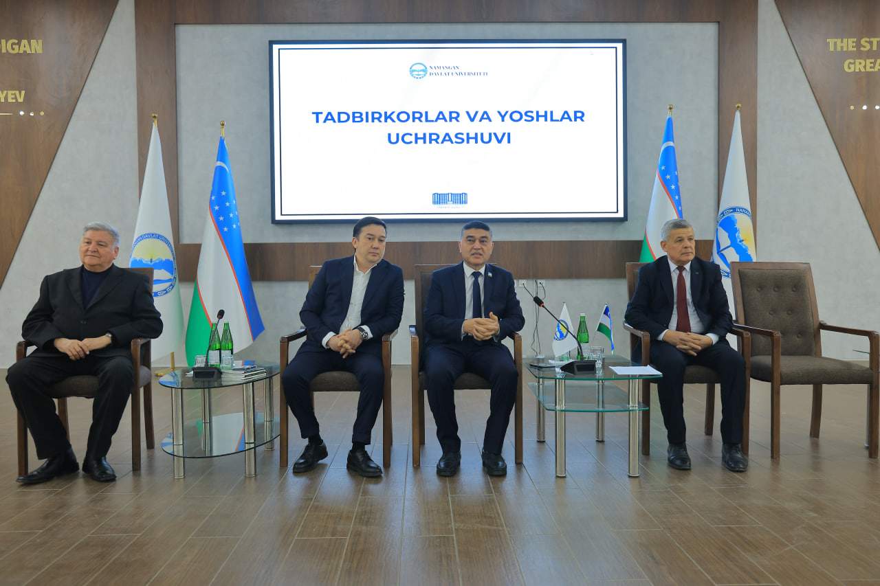 Namangan davlat universitetida «Tadbirkorlar va yoshlar uchrashuvi» o‘tkazildi 3