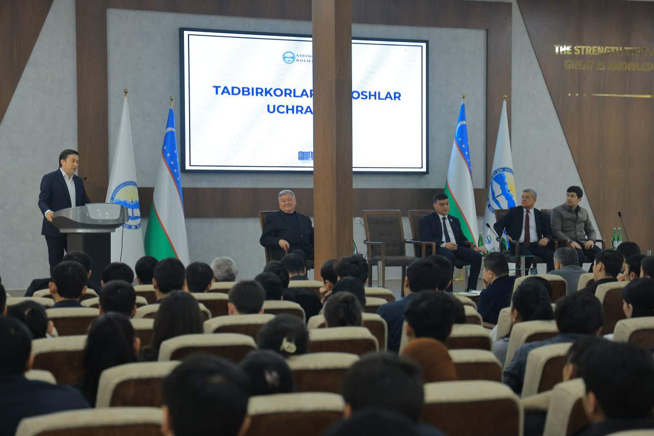 Namangan davlat universitetida «Tadbirkorlar va yoshlar uchrashuvi» o‘tkazildi 2