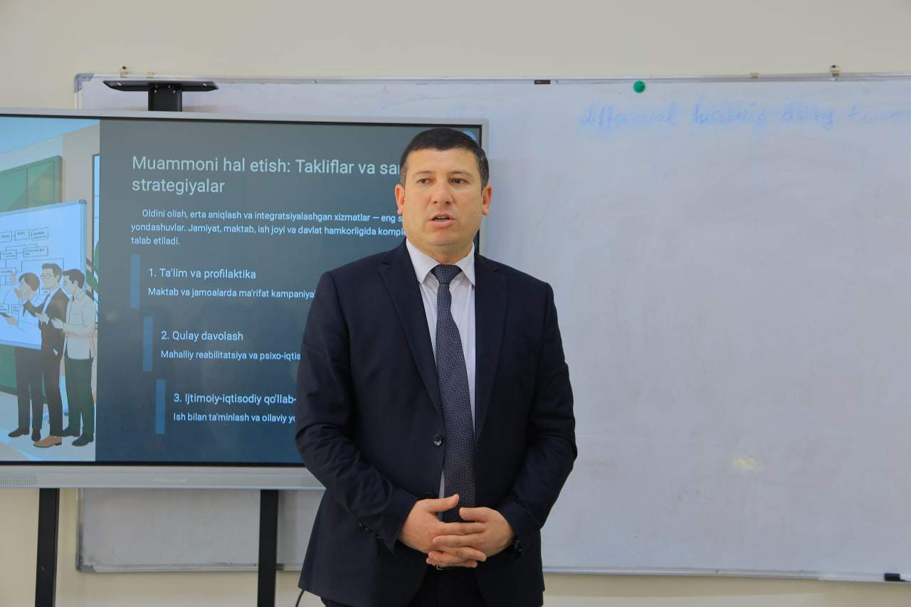 Iqtisodiyot fakultetida “Giyohvandlikning iqtisodiy oqibatlari” mavzusida davra suhbati o‘tkazildi 2