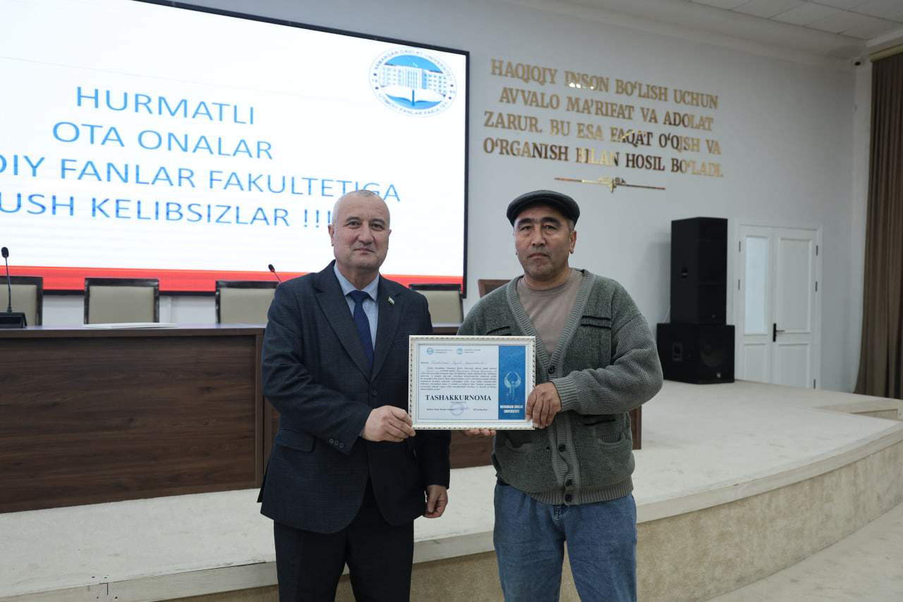 Ijtimoiy fanlar fakultetida tahsil olayotgan 1–2-bosqich talabalari ota-onalari uchun navbatdagi yig‘ilish bo‘lib o‘tdi. 9