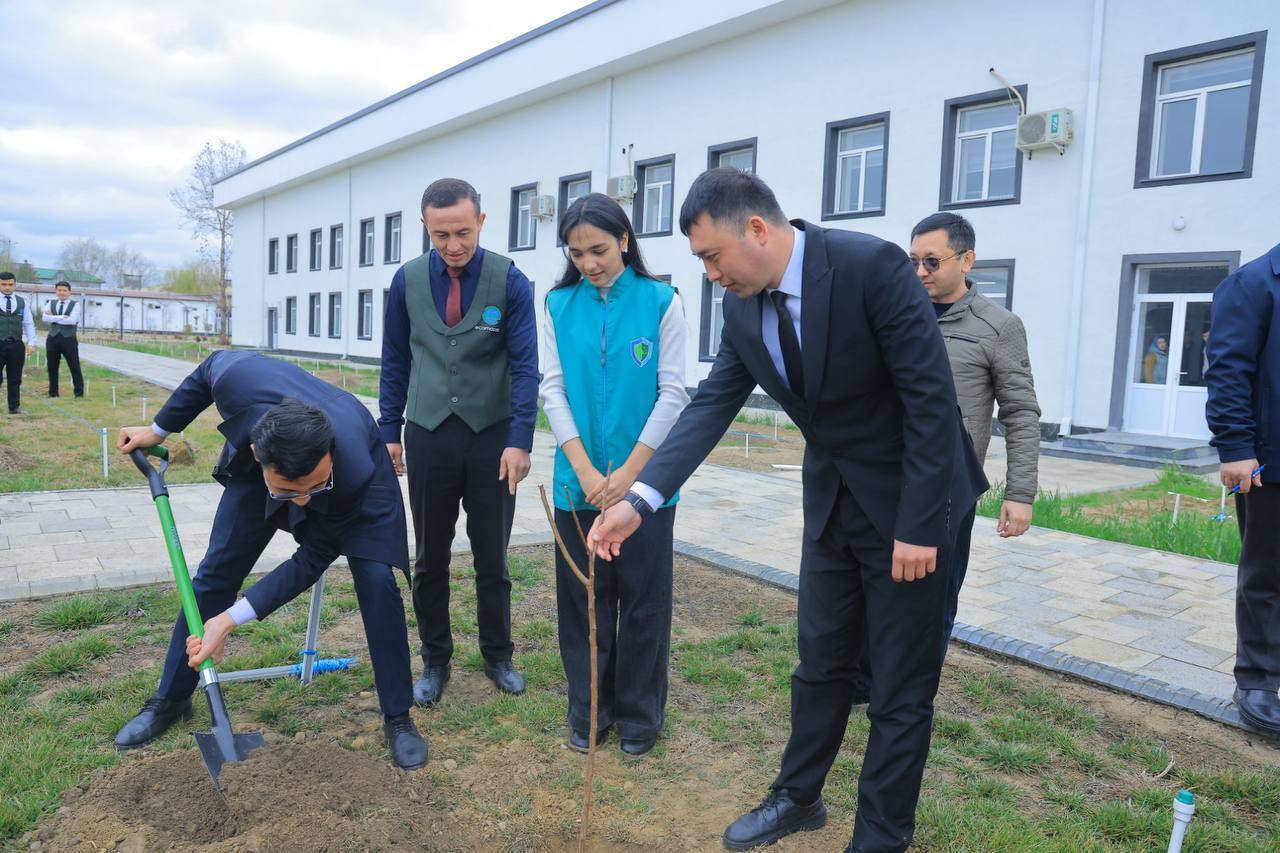 Rektor “Yashil makon” loyihasi doirasida talaba-yoshlar bilan ko‘chat ekdi 6