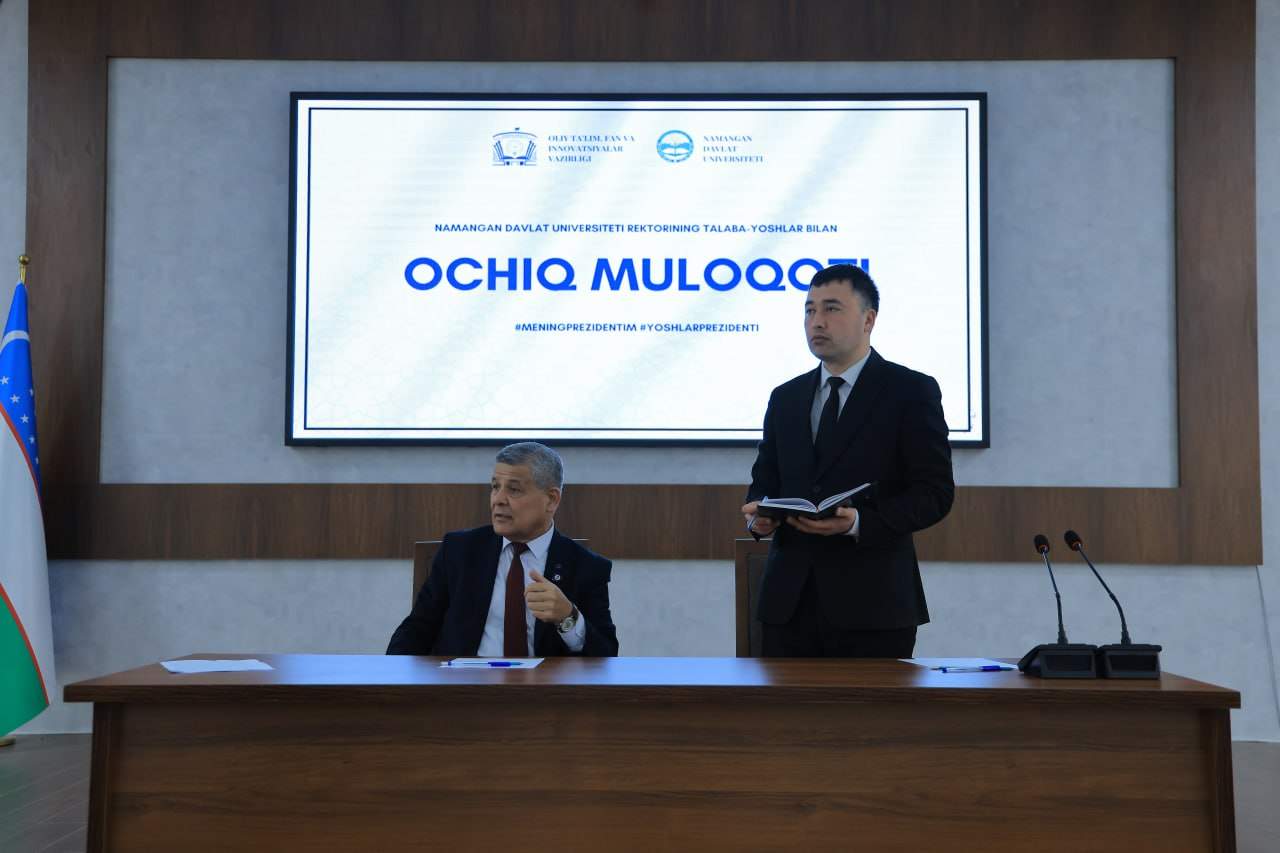 “Yoshlar kuni” doirasida Namangan davlat universitetida ochiq muloqot tashkil etildi 6