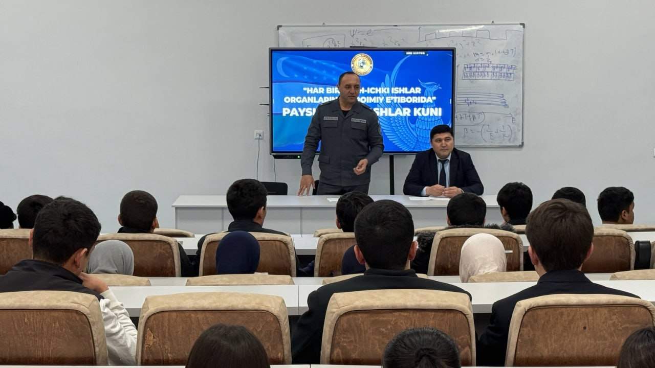 Ijtimoiy fanlar fakultetida Namangan viloyati IIB vakili yoshlar bilan muloqot qildi 1