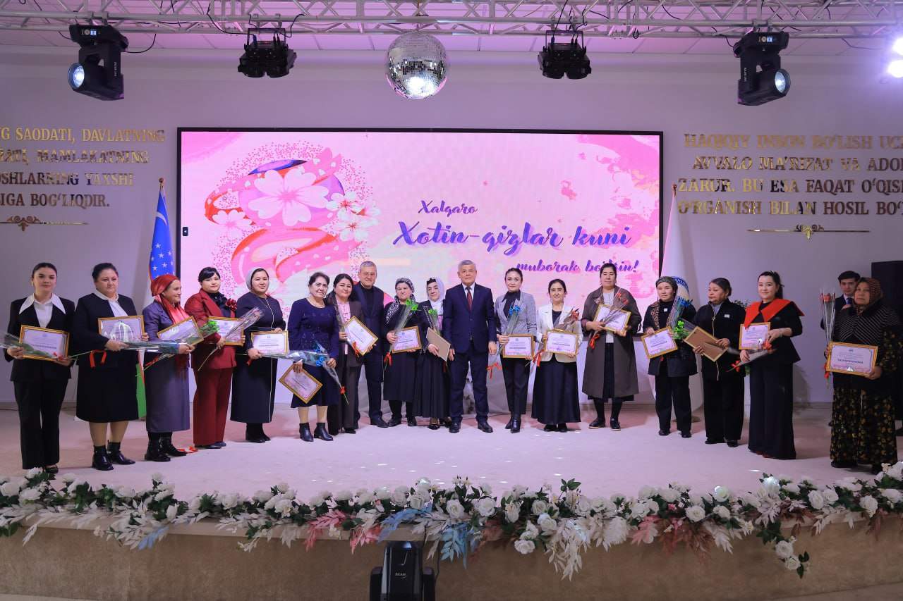 Namangan davlat  universitetida 8-mart – Xalqaro xotin-qizlar kuni munosabati bilan tantanali bayram bo‘lib o‘tdi. 3
