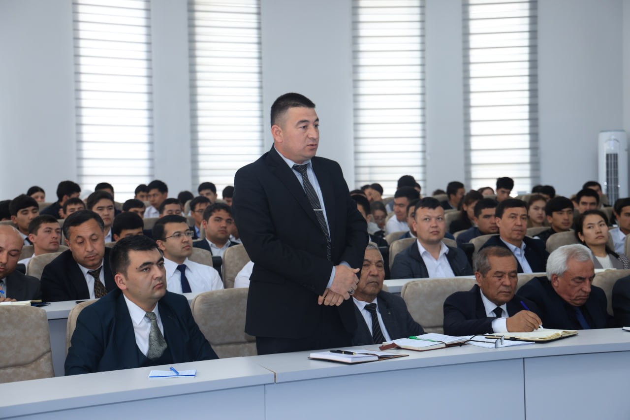 A meeting with representatives of the Research Institute of Criminology of the Republic of Uzbekistan was held at Namangan State University. 5