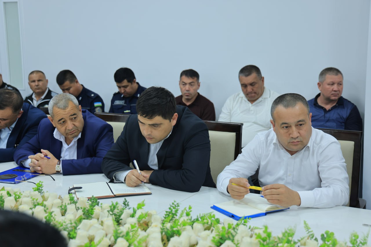 A regular staff meeting was held at Namangan State University. 3