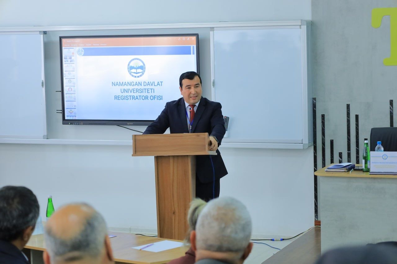 The experience of Namangan State University was shared at a republican conference. 4