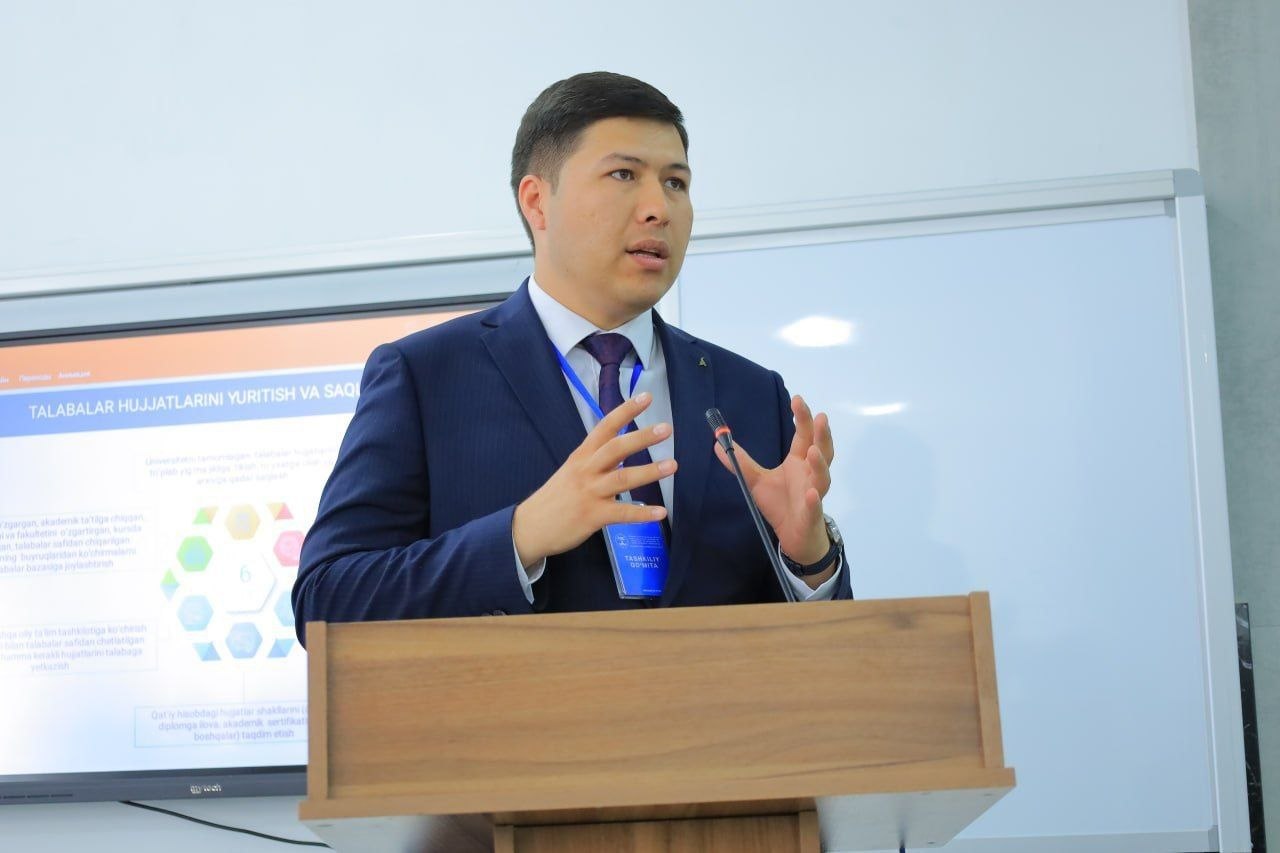 The experience of Namangan State University was shared at a republican conference. 8