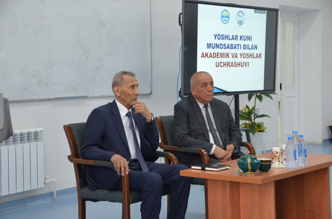 Tabiiy fanlar fakultetida «Akademik va yoshlar uchrashuvi»  o‘tkazildi. 6