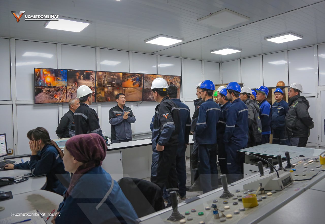 “O‘zmetkombinat” AJda talabalar uchun amaliy tanishuv tashkil etildi 4