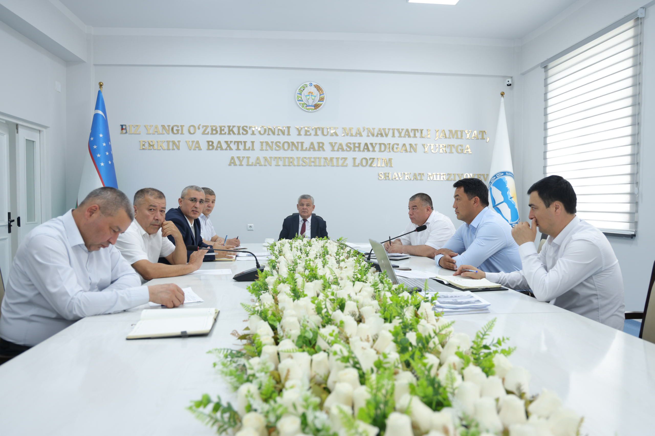 На заседании были рассмотрены результаты первого квартала по исполнению целевых показателей кафедр факультета физики и математики Наманганского государственного университета 3