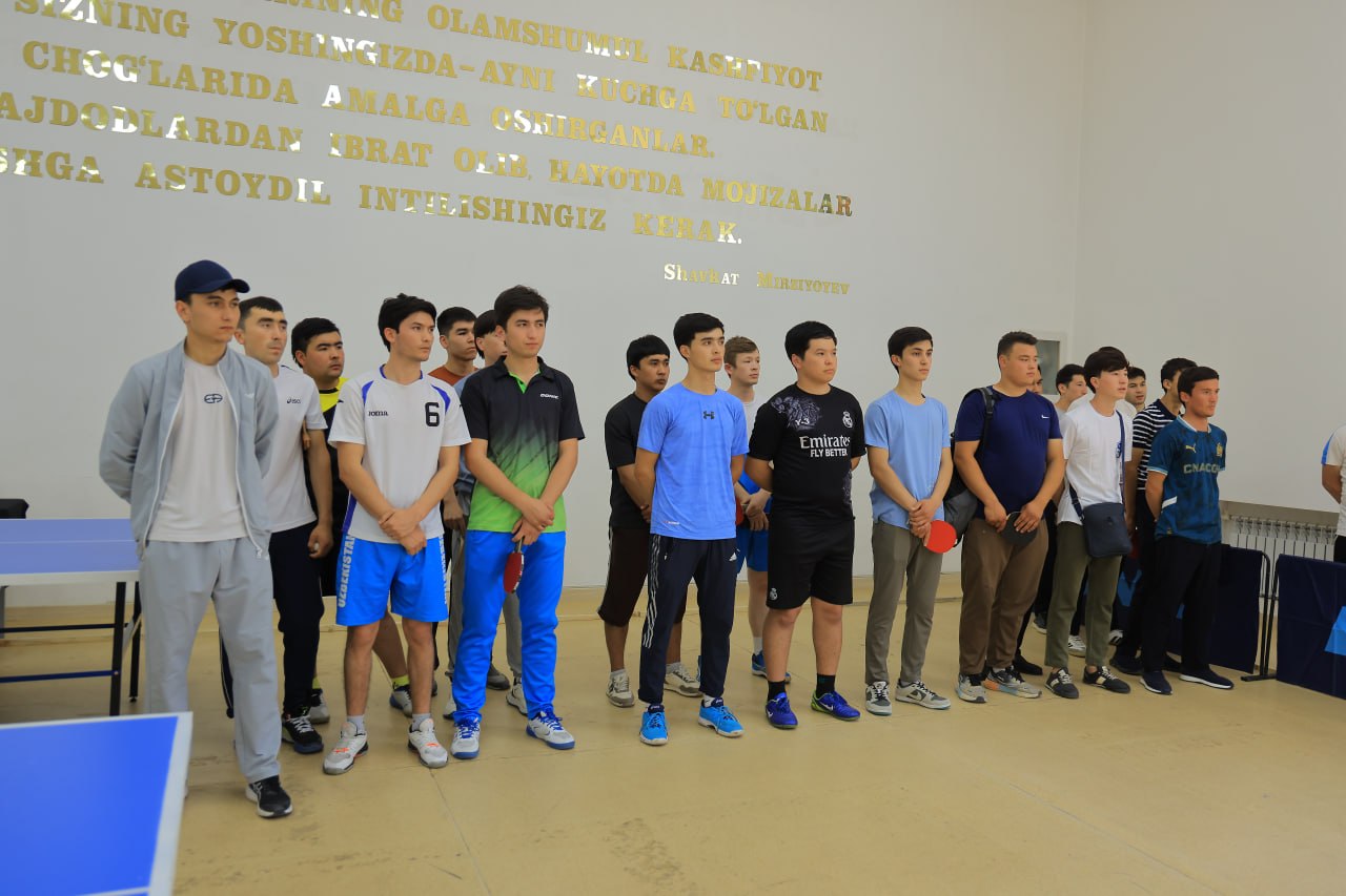 В Наманганском государственном университете в связи с празднованием «Дня молодежи» на высоком уровне были организованы спортивные соревнования в рамках фестиваля «Студенческая весна» среди студентов высших образовательных учреждений области. 7