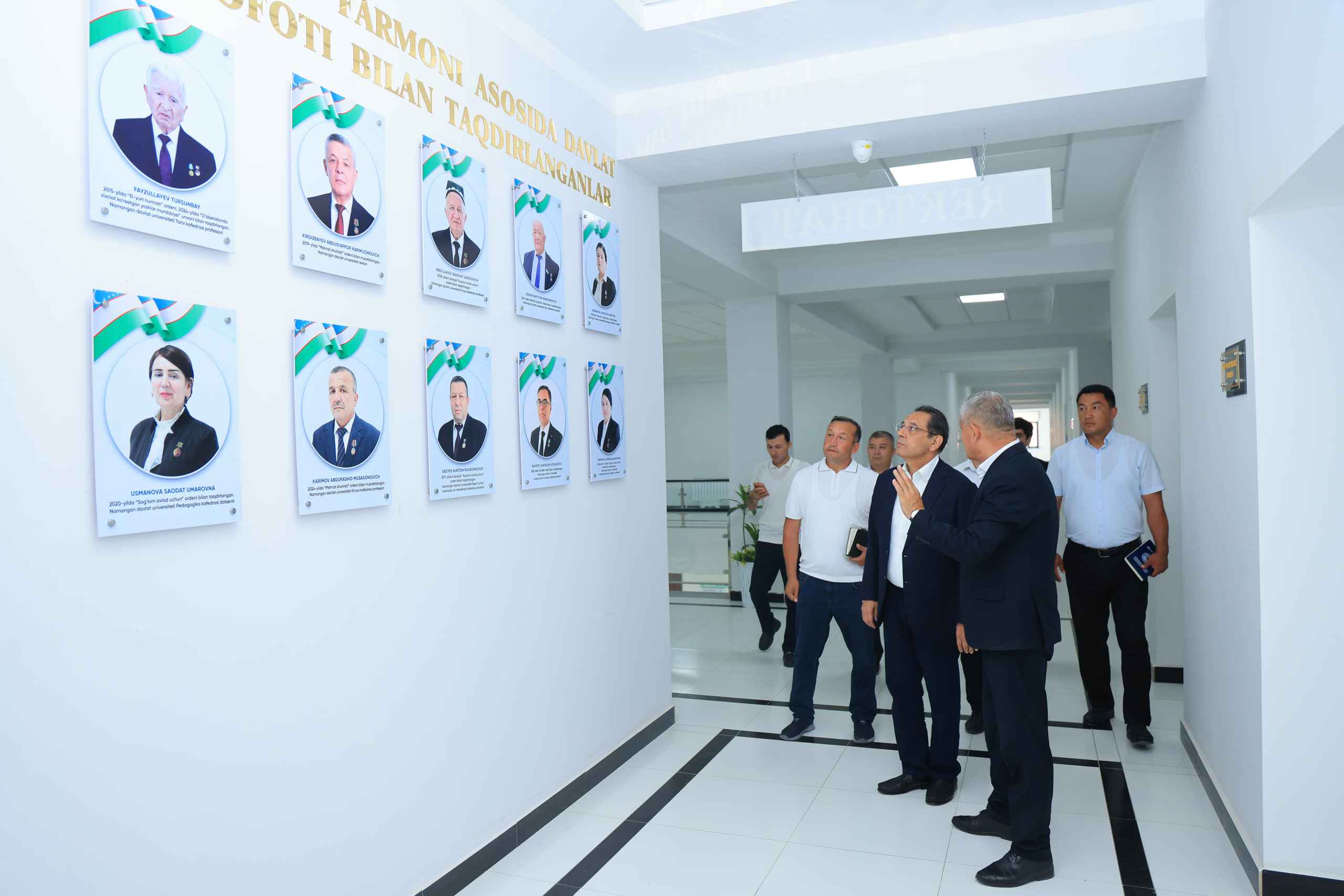 Vazir Namangan davlat universitetiga tashrif buyurdi 7