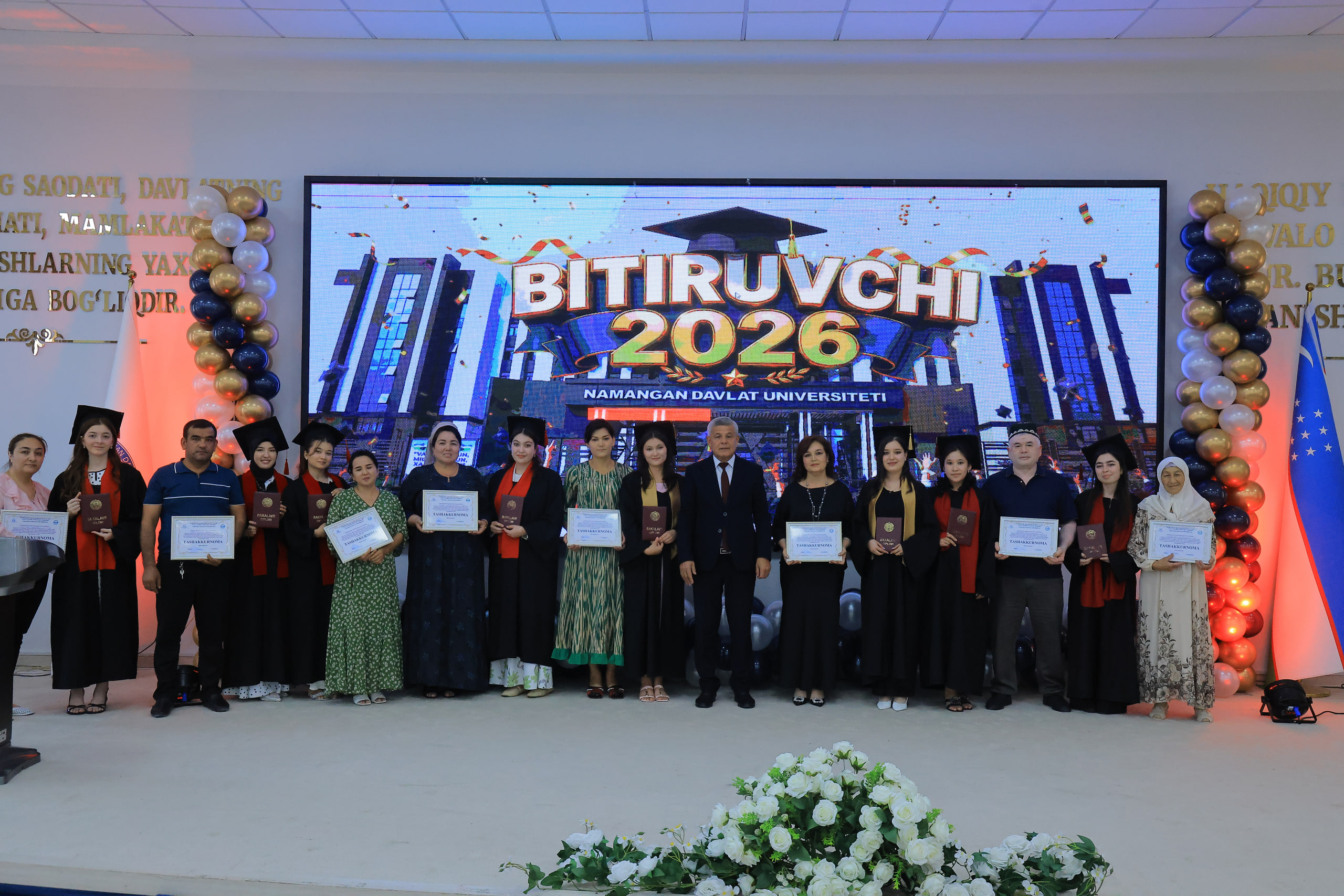 Namangan davlat universiteti Filologiya fakultetida «Bitiruvchi — 2026» tantanali bayram tadbir oʻtkazildi 1
