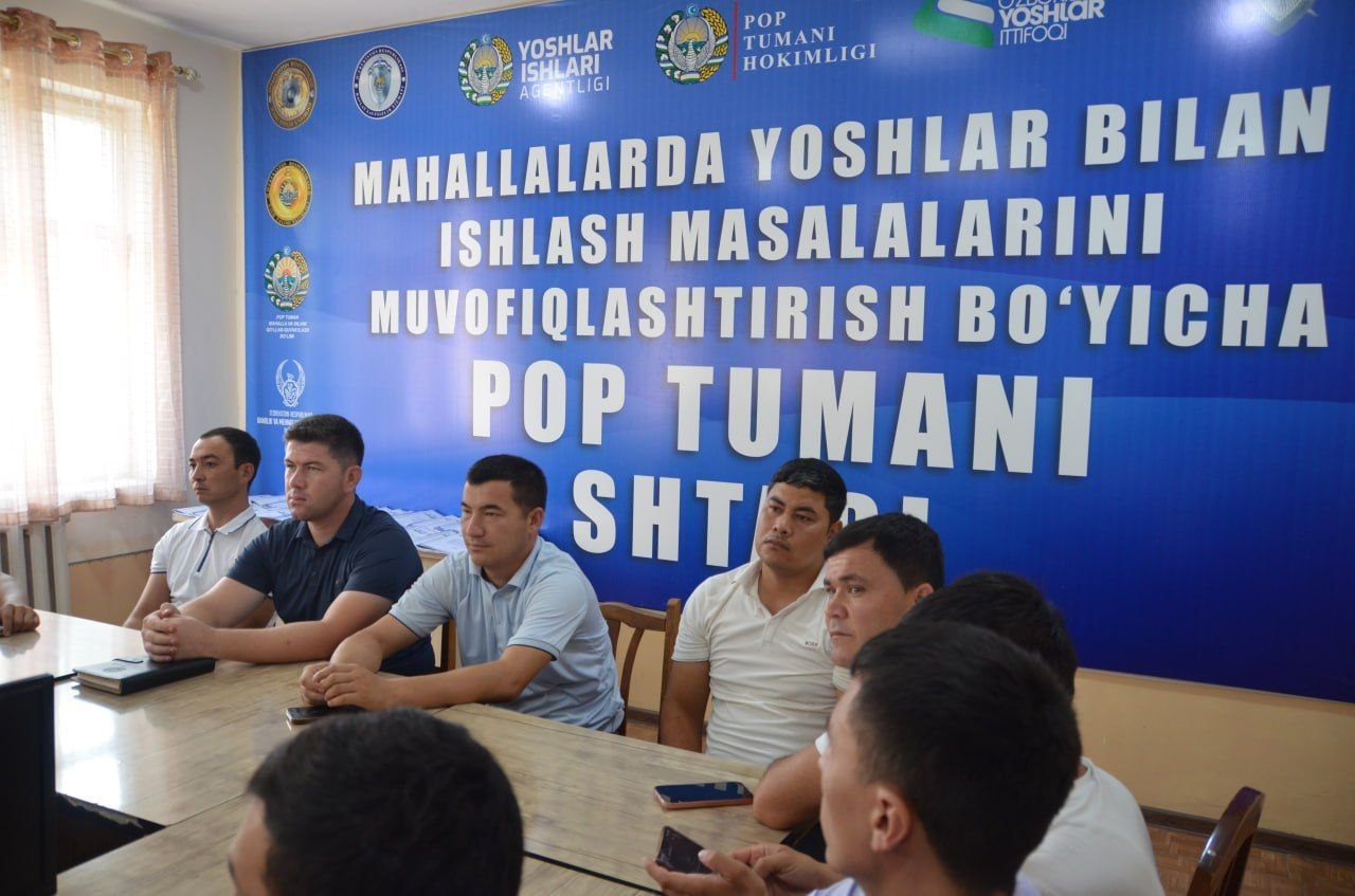 Pop tumanida yoshlar yetakchilari uchun seminar tashkil etildi 4